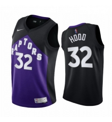 Men Toronto Raptors 32 Rodney Hood Purple NBA Swingman 2020 21 Earned Edition Jersey