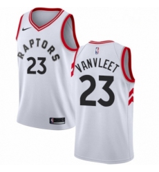 Mens Nike Toronto Raptors 23 Fred VanVleet Swingman White NBA Jersey Association Edition 