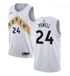 Youth Nike Toronto Raptors 24 Norman Powell Swingman White NBA Jersey City Edition 