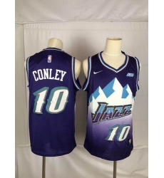 Jazz 10 Mike Conley Purple Nike Swingman Jersey