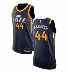 Womens Nike Utah Jazz 44 Pete Maravich Authentic Navy Blue Road NBA Jersey Icon Edition