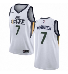 Womens Nike Utah Jazz 7 Pete Maravich Authentic NBA Jersey Association Edition