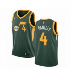 Youth Nike Utah Jazz 4 Adrian Dantley Green Swingman Jersey Earned Edition