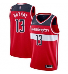 Wizards  13 Thomas Bryant Red Basketball Swingman Icon Edition Jersey