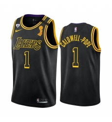 Los Angeles Lakers Kentavious Caldwell-Pope 2020 NBA Finals Champions Jersey Black Mamba Inspired