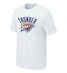 nba oklahoma city thunder T-ahirt white