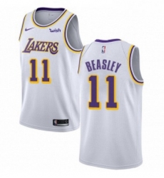 Youth Nike Los Angeles Lakers 11 Michael Beasley Swingman White NBA Jersey Association Edition 