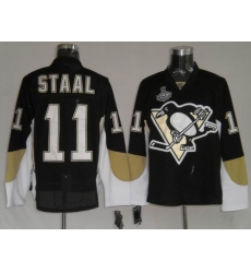 RBK Pittsburgh Penguins #11 Jordan Staal Black STANLEY CUP Jersey