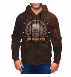 Bears Mens Zip Hooded Sweatshirt