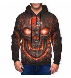 Browns Mens Zip Hooded Sweatshirt1