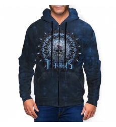 Titans Mens Zip Hooded Sweatshirt