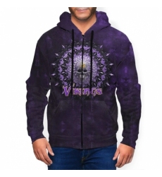 Vikings Mens Zip Hooded Sweatshirt