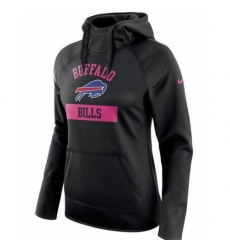 NFL Buffalo Bills Nike Womens Breast Cancer Awareness Circuit Performance Pullover Hoodie Black