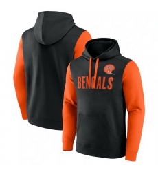 Men Fanatics Black Cincinnati Bengals Fleece Pullover Hoodie