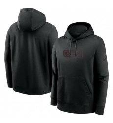 Men Nike Black Cincinnati Bengals Edge French Terry Club Pullover Hoodie