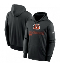 Men Nike Black Cincinnati Bengals Performance Pullover Hoodie