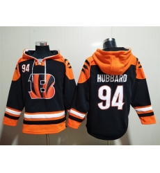 NFL Men Cincinnati Bengals 94 Sam Hubbard Stitched Hoodie