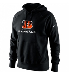 NFL Mens Cincinnati Bengals Nike Black Lockup Pullover Hoodie