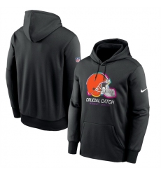 Men Cleveland Browns Black 2024 Crucial Catch Club Pullover Hoodie