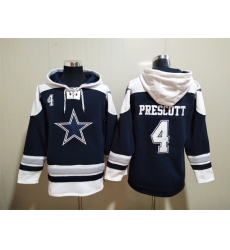 NFL Men Dallas Cowboys 4 Dak Prescott Stitched Hoodie