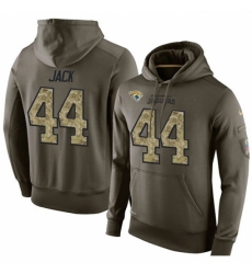 NFL Nike Jacksonville Jaguars 44 Myles Jack Green Salute To Service Mens Pullover Hoodie