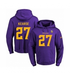 Football Mens Minnesota Vikings 27 Jayron Kearse PurpleGold No Name Number Pullover Hoodie