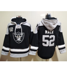 Los Angeles Raiders Sitched Pullover Hoodie #52 Khalil Mack