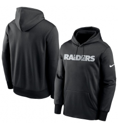 Men Las Vegas Raiders Nike Fan Gear Wordmark Performance Pullover Hoodie Black