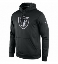 NFL Mens Oakland Raiders Nike Black Practice Performance Pullover Hoodie