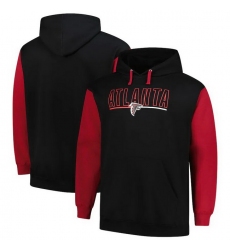 Men Mensfanatics Black Atlanta Falcons Big And Tall Outline Pullover Hoodie