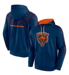 Men Chicago Bears Navy Defender Evo Pullover Hoodie