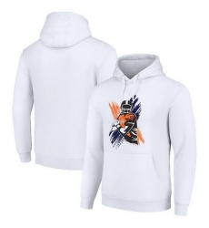 Men Starter White Chicago Bears Player X Fleece Pullover Hoodie