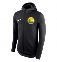 Men Golden State Warriors Nike Showtime Therma Flex Performance Full Zip Hoodie Black