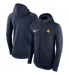 Men Indiana Pacers Nike Showtime Therma Flex Performance Full Zip Hoodie Navy