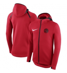 Men Toronto Raptors Nike Showtime Therma Flex Performance Full Zip Hoodie Red