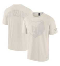 Men Fanatics Cream Memphis Grizzlies Elements Iconic T Shirt