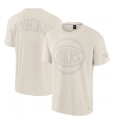 Men Fanatics Cream New York Knicks Elements Iconic T Shirt