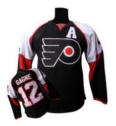 Philadelphia Flyers 12 Simon Gagne A Patch Black