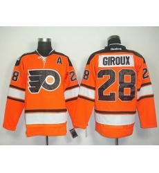 Youth Philadelphia Flyers #28 CLAUDE GIROUX 2012 orange Winter Classic Premier Jersey