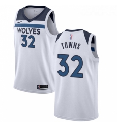 Womens Nike Minnesota Timberwolves 32 Karl Anthony Towns Swingman White NBA Jersey Association Edition