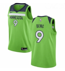 Womens Nike Minnesota Timberwolves 9 Luol Deng Swingman Green NBA Jersey Statement Edition 