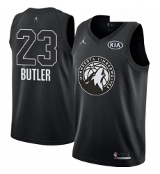 Youth Nike Jordan Minnesota Timberwolves 23 Jimmy Butler Swingman Black 2018 All Star Game NBA Jersey 