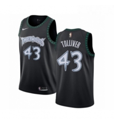 Youth Nike Minnesota Timberwolves 43 Anthony Tolliver Swingman Black Hardwood Classics Jersey 