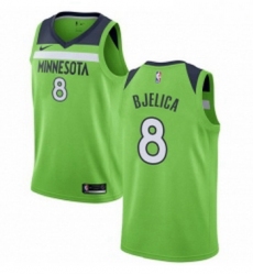 Youth Nike Minnesota Timberwolves 8 Nemanja Bjelica Swingman Green NBA Jersey Statement Edition 