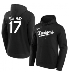 Los Angeles Dodgers 17 Shohei Ohtani Black Name  26 Number Pullover Hoodies