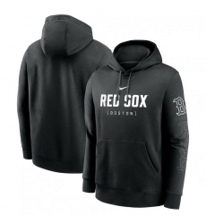 Mens Nike Black Boston Red Sox Fashion Club Pullover Hoodie