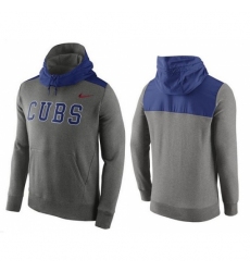 MLB Men Chicago Cubs Nike Gray Hybrid Hoodie