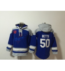 Men Los Angeles Dodgers 50 Mookie Betts Stitched Hoodie