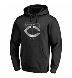 Men MLB Minnesota Twins Platinum Collection Pullover Hoodie Black