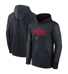 Men Minnesota Twins Navy Pregame Performance Pullover Hoodie